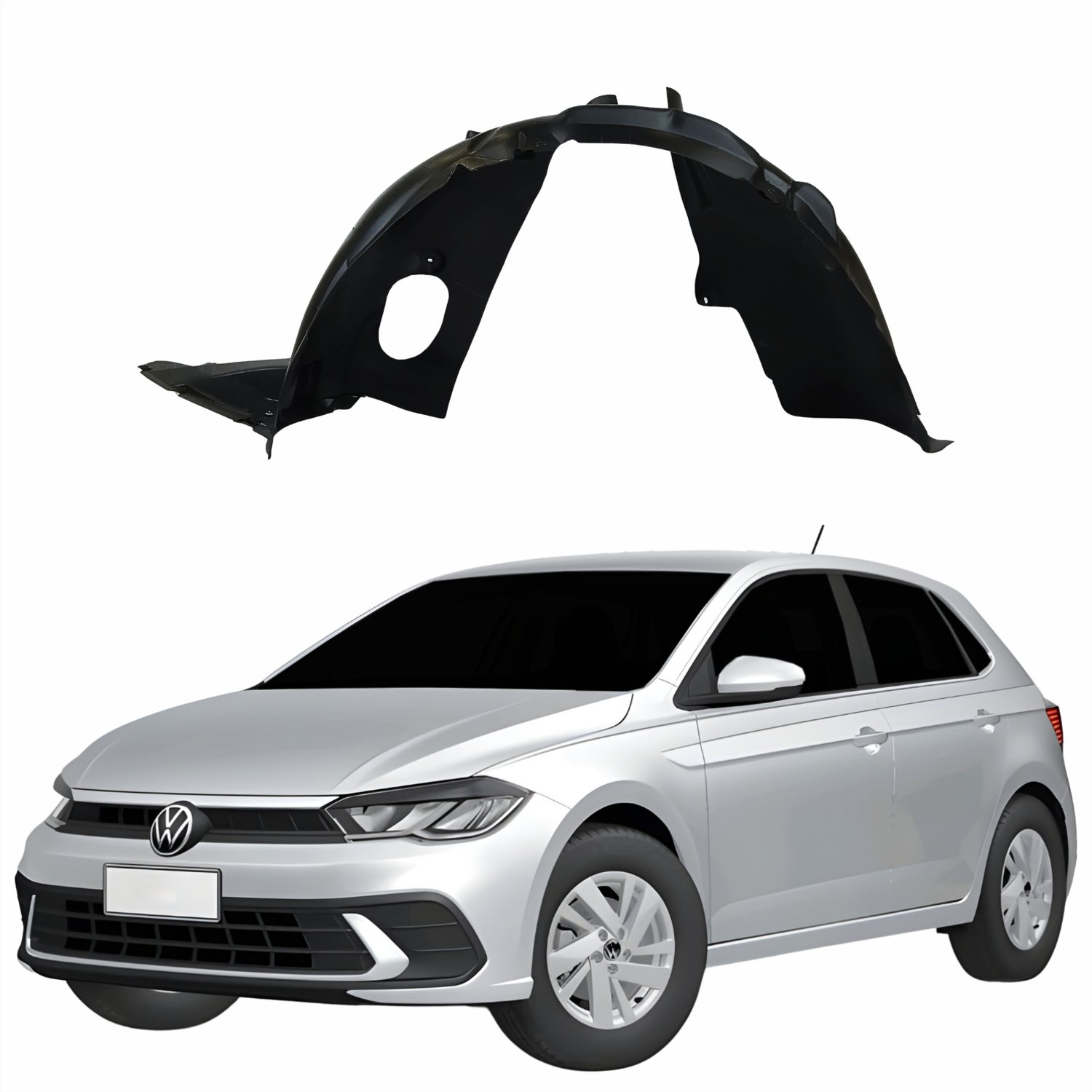 Parabarro Dianteiro Vw Polo 2023 2024 Lado Esquerdo Motorista - Castelo ...