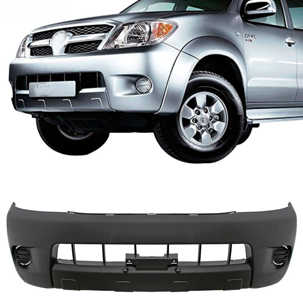 Parachoque Toyota Hilux Srv 2005 2006 2007 2008 Dianteiro Preto ...