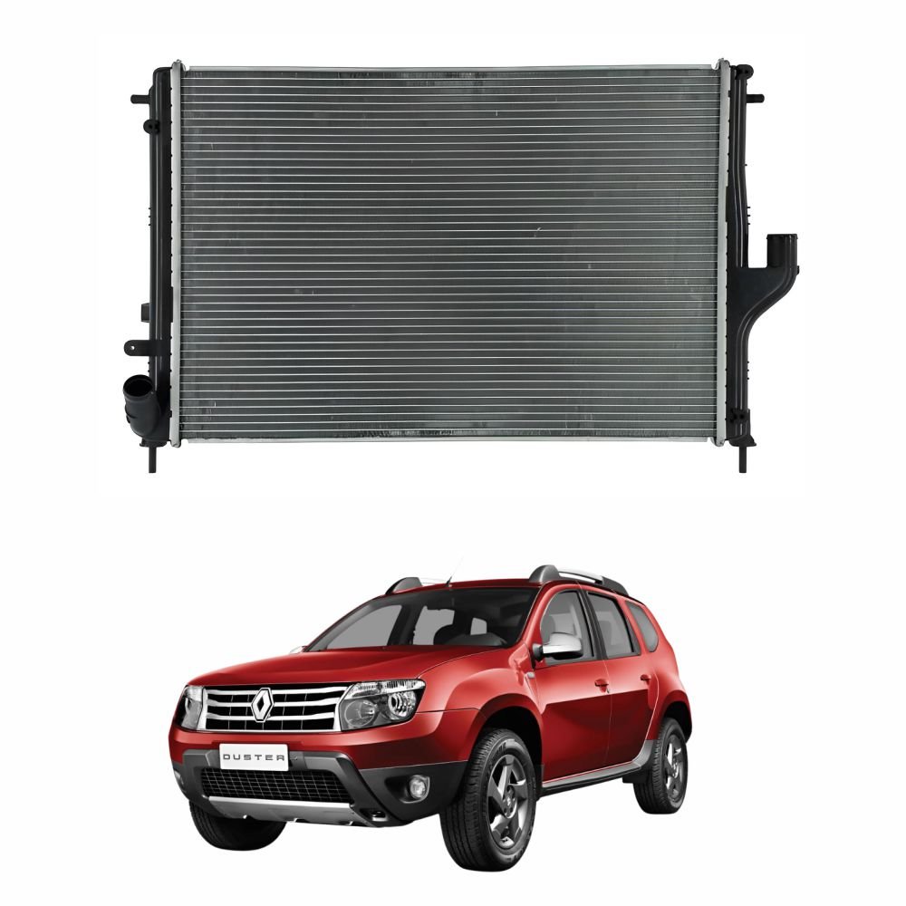Radiador Renault Duster 2012 2013 2014 2015 Com E Sem Ar Condicionado ...
