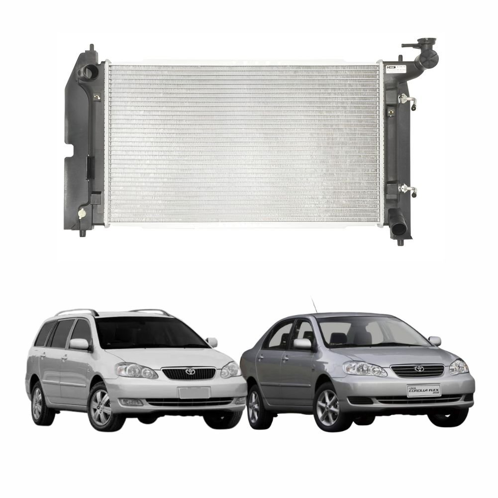 Radiador Toyota Corolla 2002 2003 2004 2005 2006 2007 2008 2 Castelo