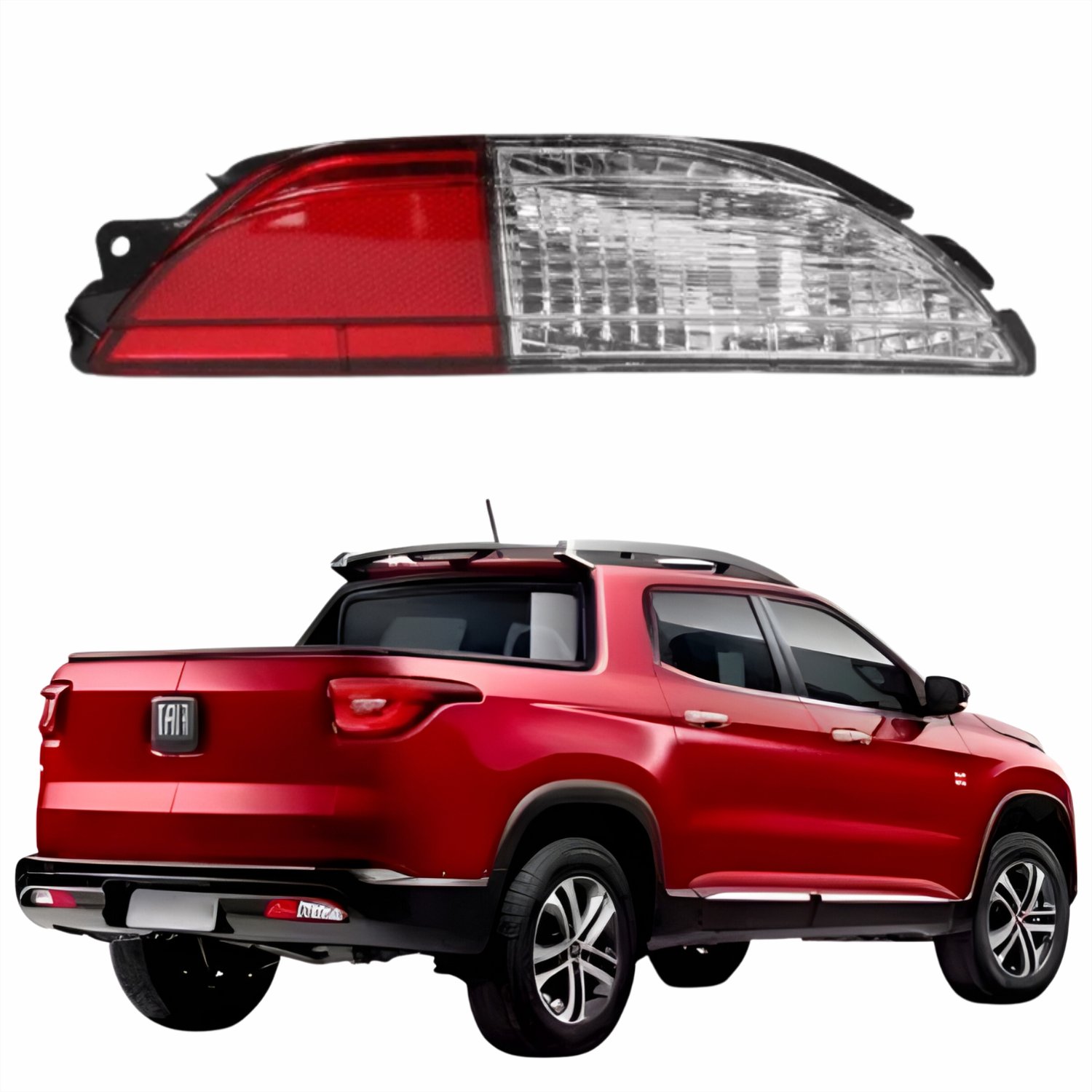 Refletor Traseiro Parachoque Fiat Toro 2015 Até 2020 Lado Direito Passageiro
