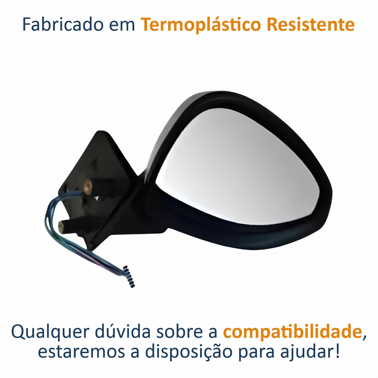 Retrovisor Fiat Idea 2014 Até 2016 Elétrico Com Pisca e Tiltdown METAGAL Lado Direito Passageiro