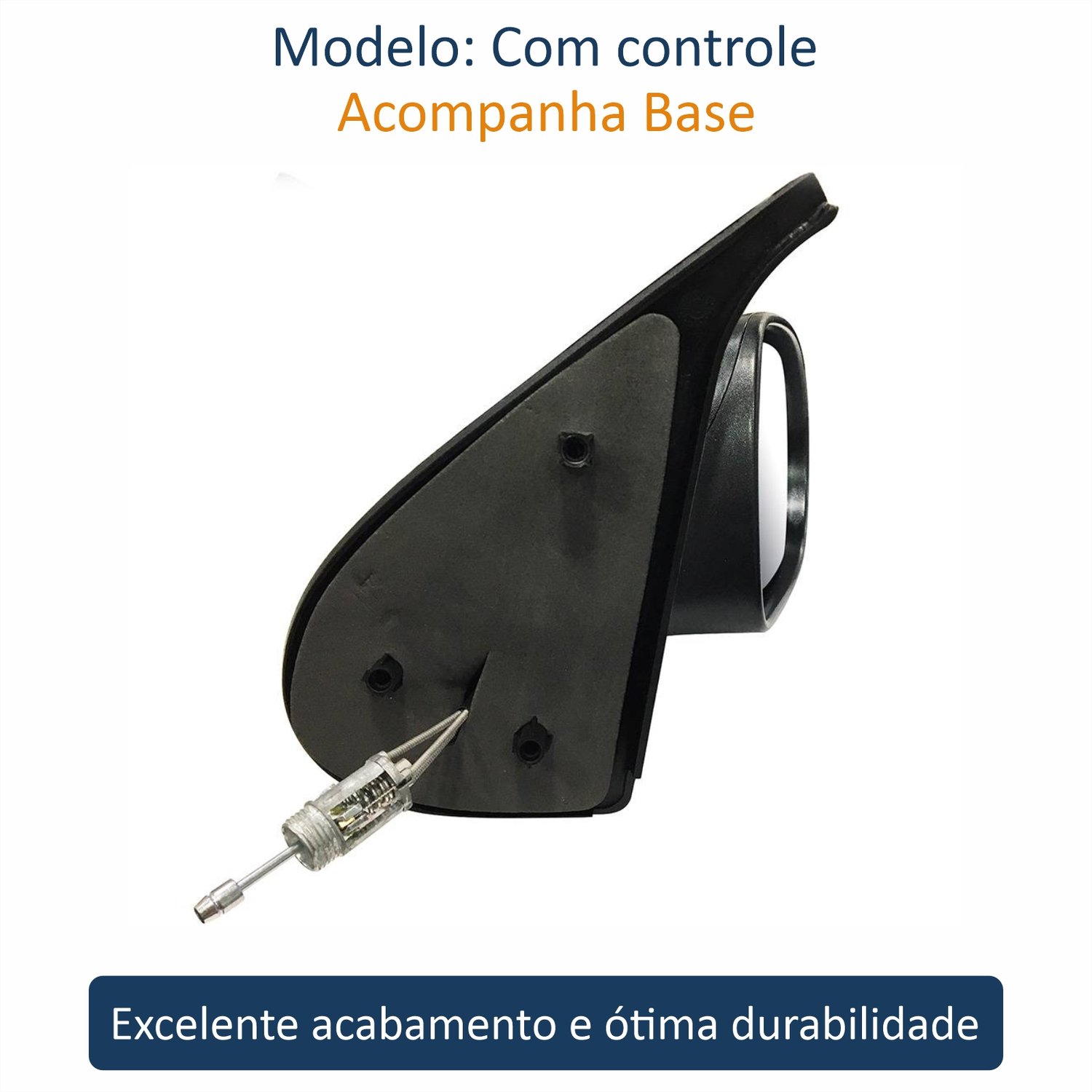 Retrovisor Fiat Palio 2008 Até 2011 2 Portas Com Controle METAGAL Lado Direito Passageiro