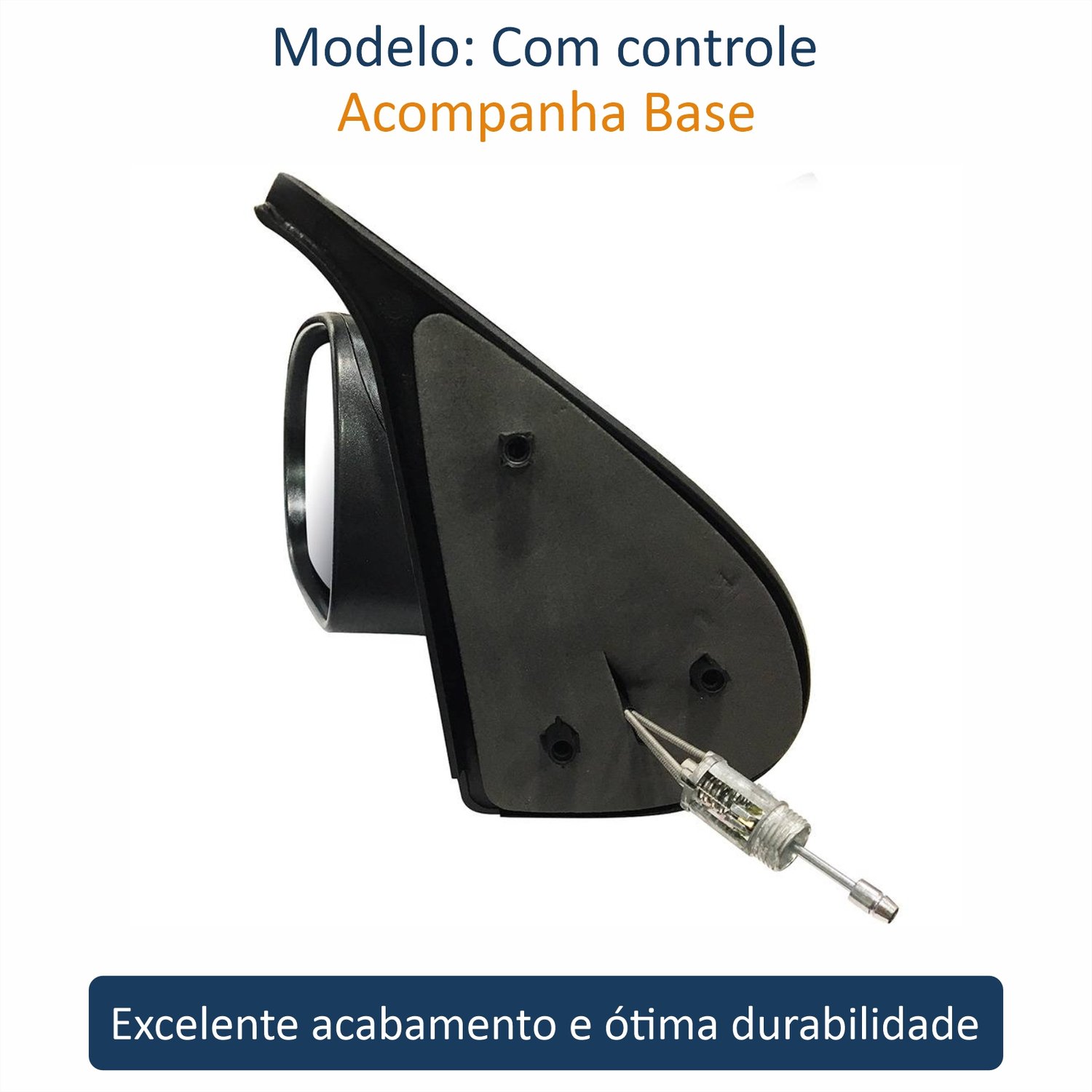 Retrovisor Fiat Palio 2008 Até 2011 2 Portas Com Controle METAGAL Lado Esquerdo Motorista