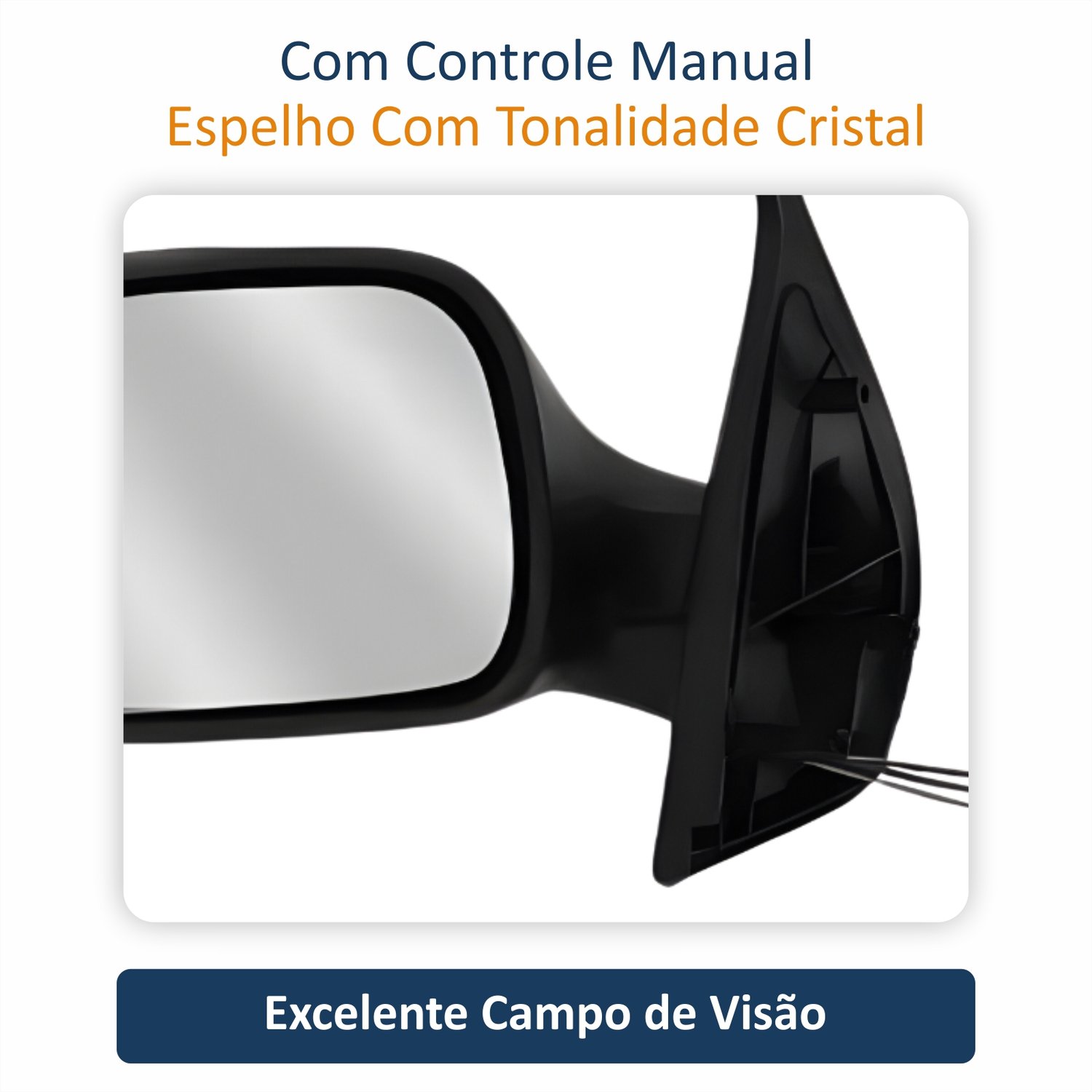 Retrovisor Fiat Palio Es Attractive 2011 2012 4 Portas Com Controle METAGAL Lado Esquerdo Motorista