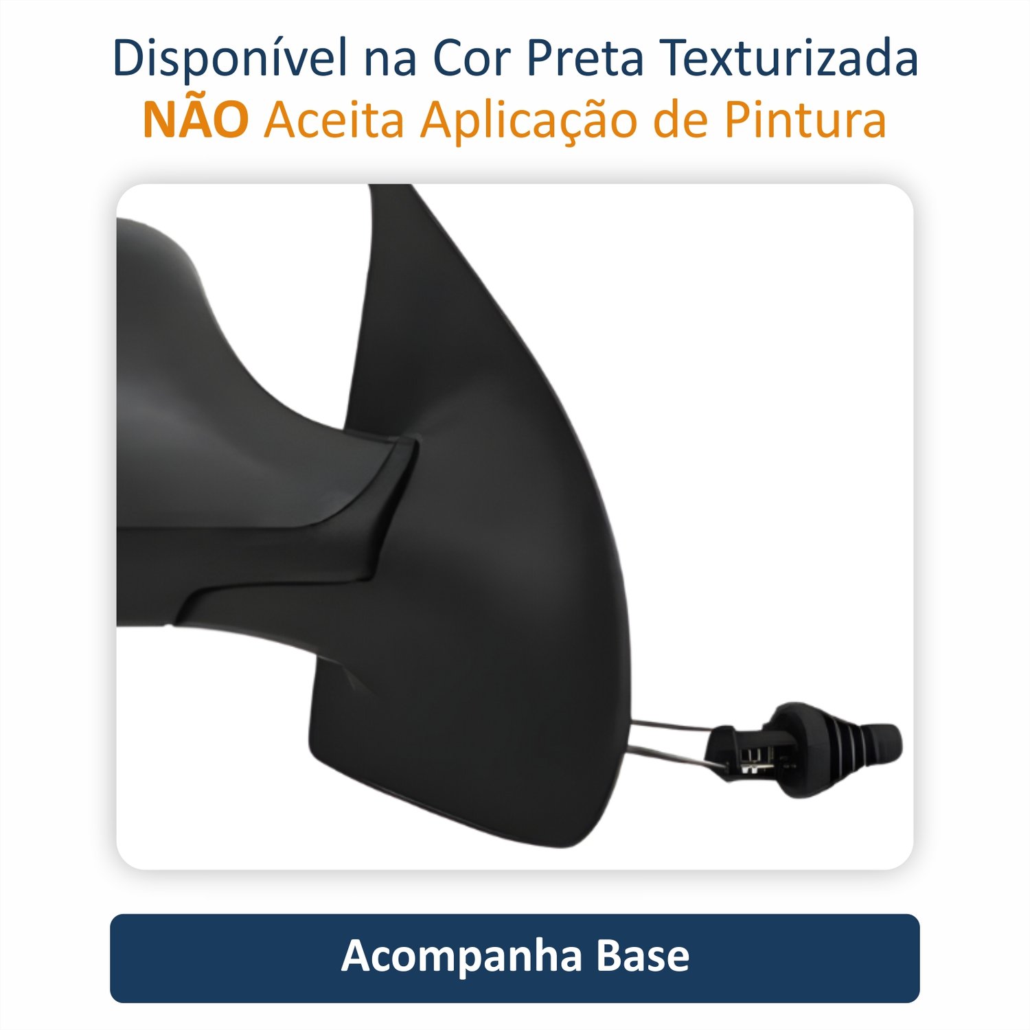 Retrovisor Fiat Siena Es Attractive 2011 2012 4 Portas Com Controle METAGAL Lado Direito Passageiro