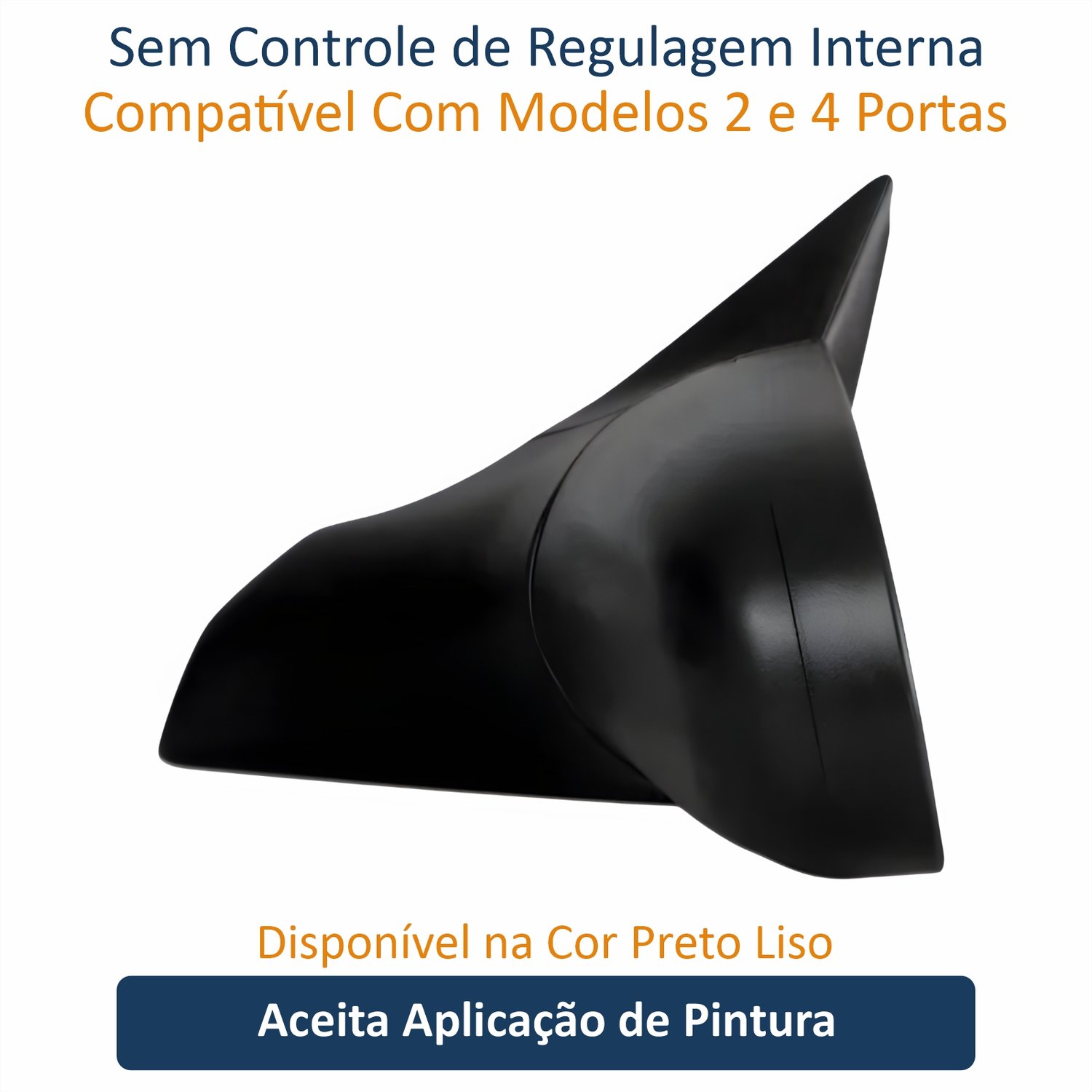 Retrovisor Gm Corsa 1994 Até 2016 2 4 Portas Sem Controle Lado Esquerdo Motorista