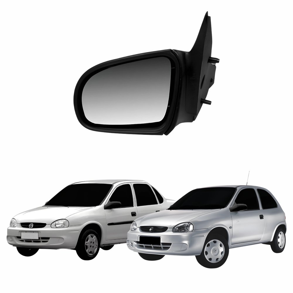 Retrovisor Gm Corsa Sedan 1994 Até 2010 2 4 Portas Sem Controle Lado Esquerdo Motorista