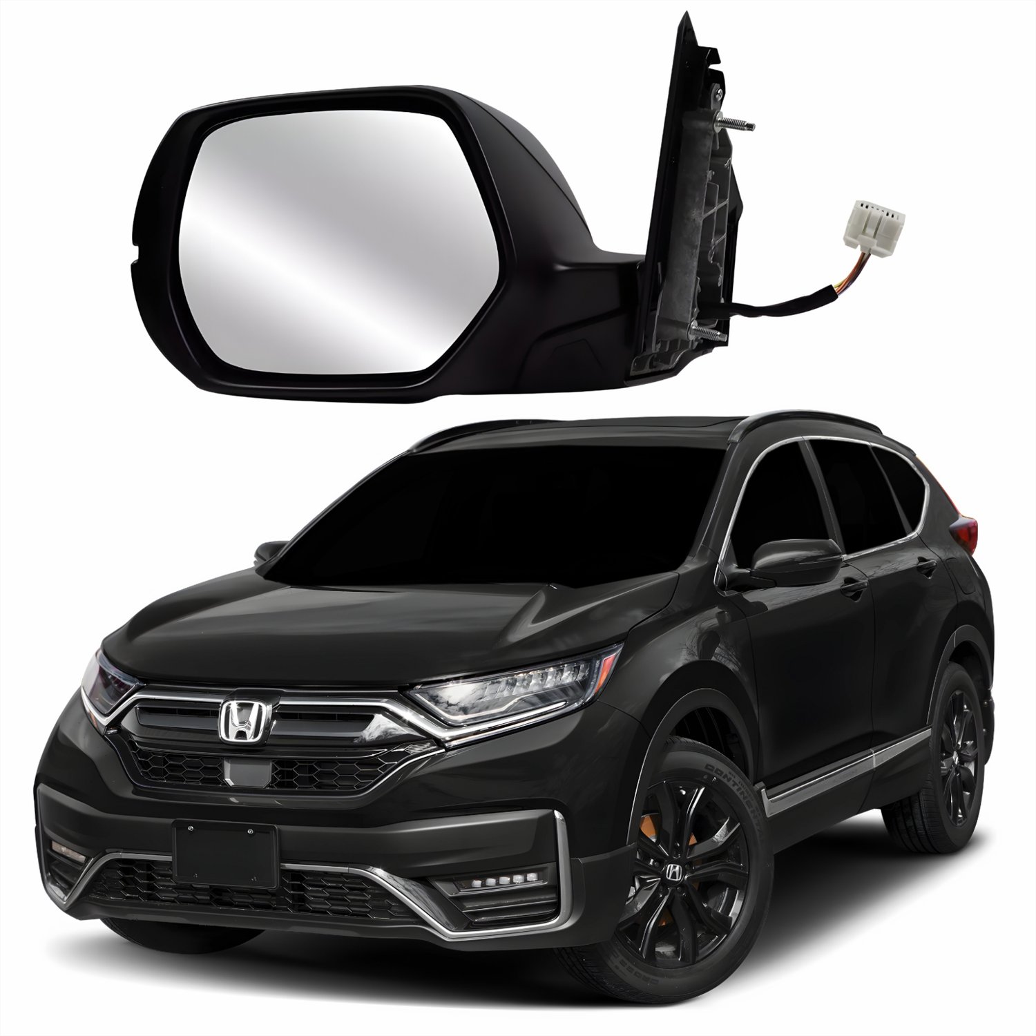 Retrovisor honda crv 12/21 elet c/pisca 7 fios le - Castelo Auto Peças