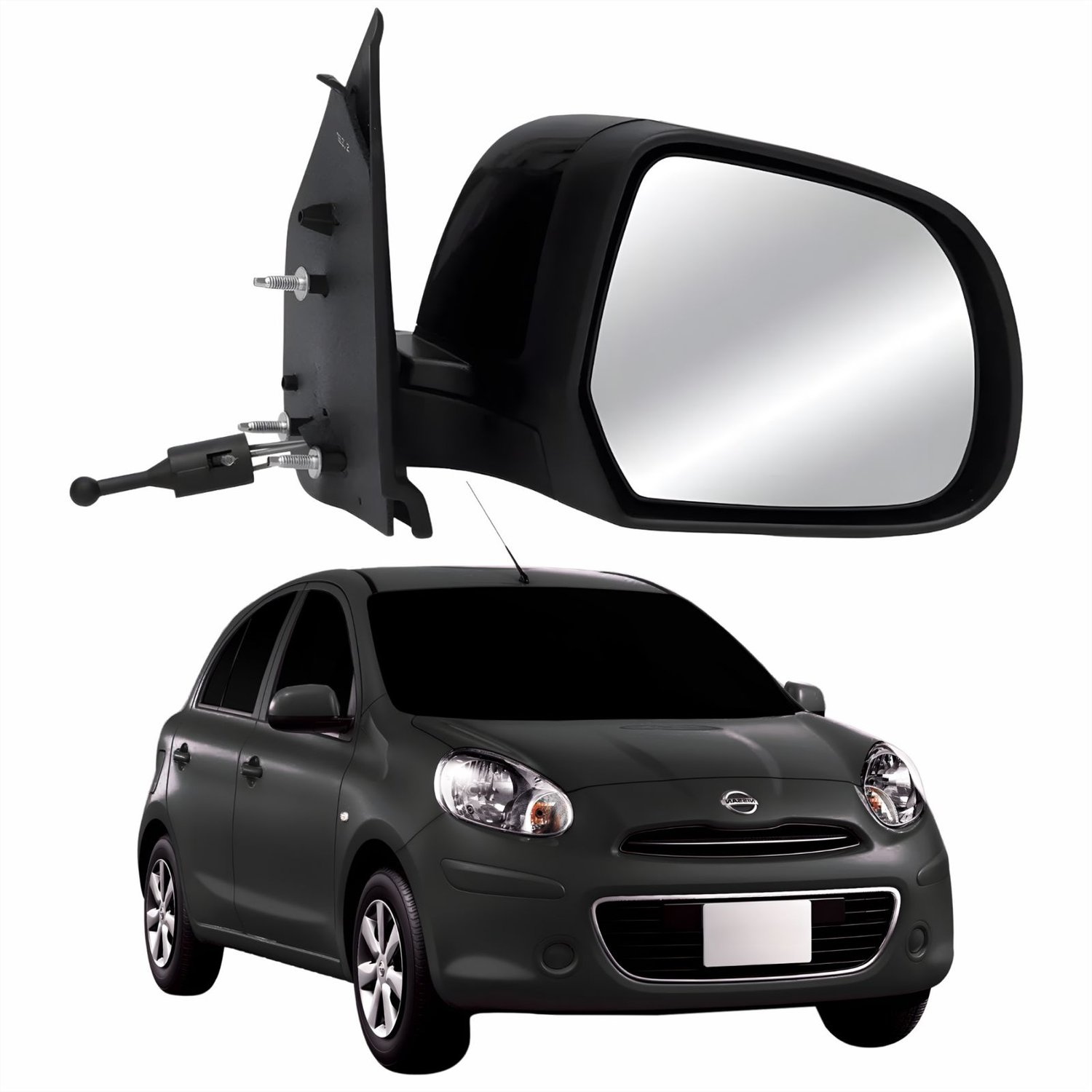 Retrovisor nissan march 11/13 c/c ld - Castelo Auto Peças
