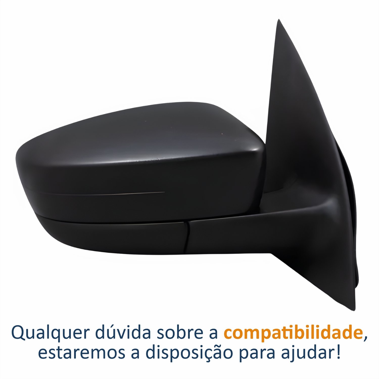 Retrovisor Vw Saveiro G5 2008 Até 2012 Elétrico Capa Lisa Metagal Lado Direito Passageiro