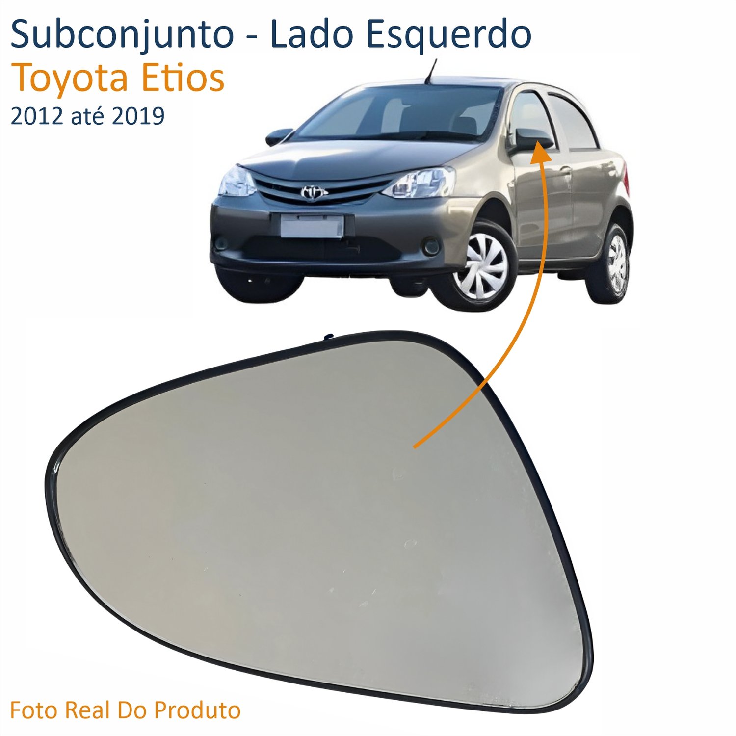 Subconjunto Toyota Etios 2012 Até 2019 Encaixe Modelo Metagal Lado Esquerdo Motorista