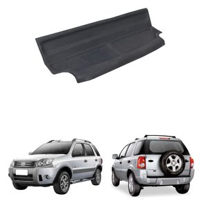 Tampão Bagagito Porta Mala Ford Ecosport 2004 até 2012 com Carpete Preto