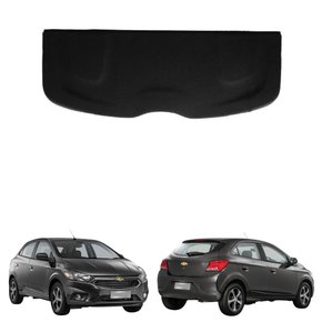 Tampão Bagagito Porta Mala Gm Onix 2013 até 2019 com Carpete Preto