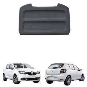 Tampão Bagagito Porta Mala Renault Sandero 2015 2016 2017 2018 com Carpete Preto
