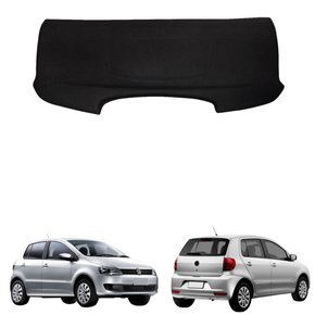 Tampão Bagagito Porta Mala Vw Fox 2003 até 2014 com Carpete Preto
