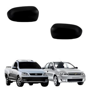 Capa de Retrovisor Gm Corsa Montana 2002 Até 2011 Lisa Lado Esquerdo Motorista