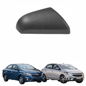 Capa Retrovisor Gm Onix Prisma 2013 Até 2019 Preto Lado Direito Passageiro