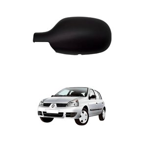 Capa Retrovisor Renault Clio 2003 Até 2012 Liso Lado Esquerdo Motorista