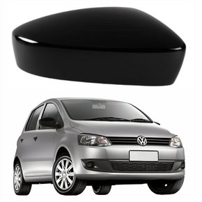 Capa de Retrovisor Vw Fox 2011 até 2016 Black Piano Lado Direito Passageiro