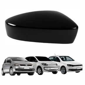 Capa de Retrovisor Vw Gol G6 2012 até 2016 Vw Fox 2011 até 2016 Vw Up 2014 até 2017 Black Piano Lado Direito Passageiro