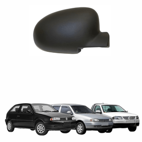 Capa de Retrovisor Vw Gol Parati Saveiro G2 1995 1996 1997 1998 1999 Preto Lado Direito Passageiro