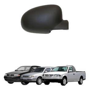 Capa de Retrovisor Vw Gol Parati Saveiro G2 1995 1996 1997 1998 1999 Preto Lado Esquerdo Motorista