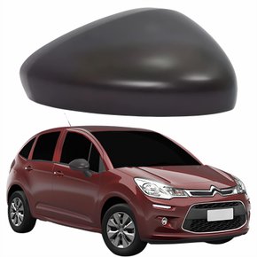 Capa Retrovisor Citroen C3 2013 Até 2021 Texturizado Lado Direito Passageiro