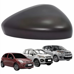 Capa Retrovisor Citroen C3 Aircross Picasso 2011 Até 2021 Texturizado Lado Direito Passageiro