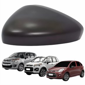 Capa Retrovisor Citroen C3 Aircross Picasso 2011 Até 2021 Texturizado Lado Esquerdo Motorista