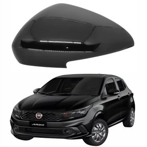 Capa Retrovisor Fiat Argo 2017 Até 2023 Com Furo Lado Esquerdo Motorista