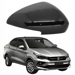 Capa Retrovisor Fiat Cronos 2017 Até 2023 Com Furo Lado Direito Passageiro