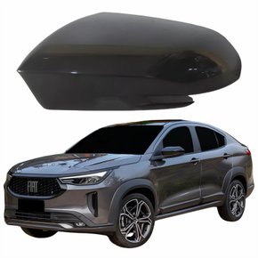 Capa Retrovisor Fiat Fastback 2021 2022 2023 2024 Com Furo Liso Lado Esquerdo Motorista