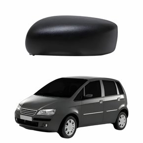 Capa Retrovisor Fiat Idea 2003 Até 2010 Texturizado Sem Furo Lado Esquerdo Motorista