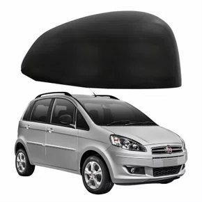 Capa Retrovisor Fiat Idea 2011 Até 2016 Sem Furo Liso Lado Direito Passageiro
