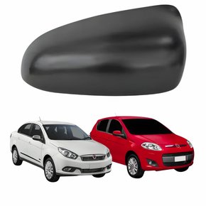 Capa Retrovisor Fiat Palio 2012 Até 2016 Gran Siena 2012 Até 2019 Texturizado Lado Direito Passageiro