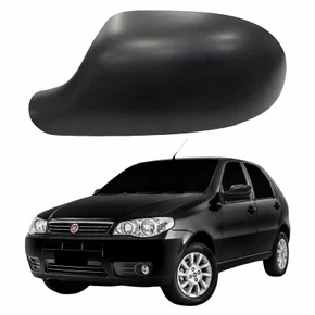 Capa Retrovisor Fiat Palio Economy 2011 Até 2017 Texturizado METAGAL Lado Esquerdo Motorista