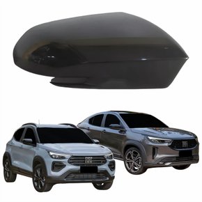 Capa Retrovisor Fiat Pulse Fastback 2021 2022 2023 2024 Com Furo Liso Lado Direito Passageiro