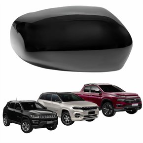 Capa Retrovisor Fiat Toro 2016 Até 2023 Jeep Compass Commander 2016 Até 2023 Liso Lado Direito Passageiro
