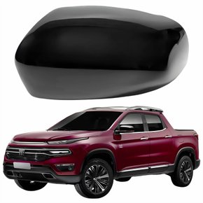 Capa Retrovisor Fiat Toro 2016 Até 2023 Liso Lado Esquerdo Motorista