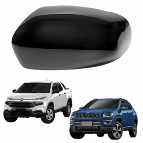 Capa Retrovisor Fiat Toro Jeep Compass 2017 Até 2024 ORIGINAL Lado Esquerdo Motorista