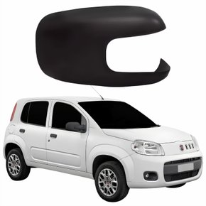 Capa Retrovisor Fiat Uno Vivace 2011 2012 2013 2014 Liso Com Furo Lado Direito Passageiro