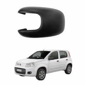Capa de Retrovisor Fiat Uno Vivace 2011 2012 2013 2014 Preto Lado Esquerdo Motorista
