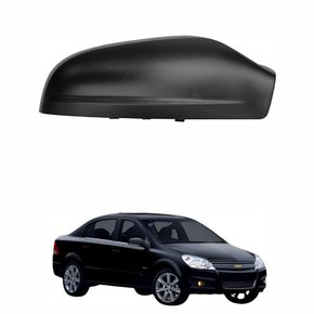 Capa de Retrovisor GM Vectra 2006 até 2011 Black Piano Lado Direito Passageiro