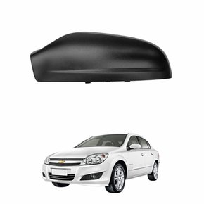 Capa de Retrovisor Gm Vecta 2006 até 2011 com Seta Black Piano Lado Esquerdo Motorista