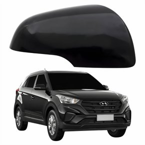 Capa Retrovisor Hyundai Creta 2017 2018 2019 2020 Com Furo Liso Lado Direito Passageiro