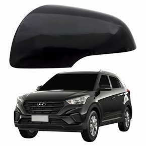Capa Retrovisor Hyundai Creta 2017 2018 2019 2020 Com Furo Liso Lado Esquerdo Motorista