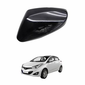 Capa de Retrovisor Hyundai Hb20 2012 até 2019 com Seta Black Piano Lado Esquerdo Motorista