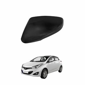 Capa Retrovisor Hyundai Hb20 2012 até 2019 com Seta Preto Lado Esquerdo Motorista