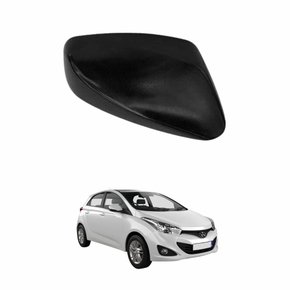 Capa de Retrovisor Hyundai Hb20 2012 até 2019 Preto Lado Direito Passageiro